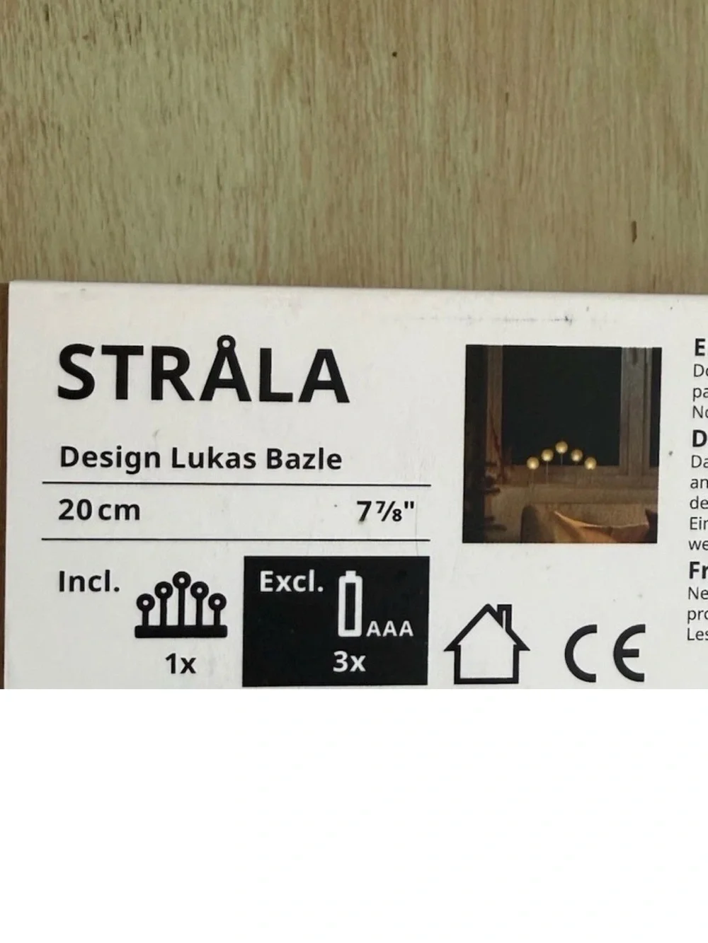 IKEA STRÅLA LED Candelabra Lollipops By Lukas Bazle White Discontinued HTF
